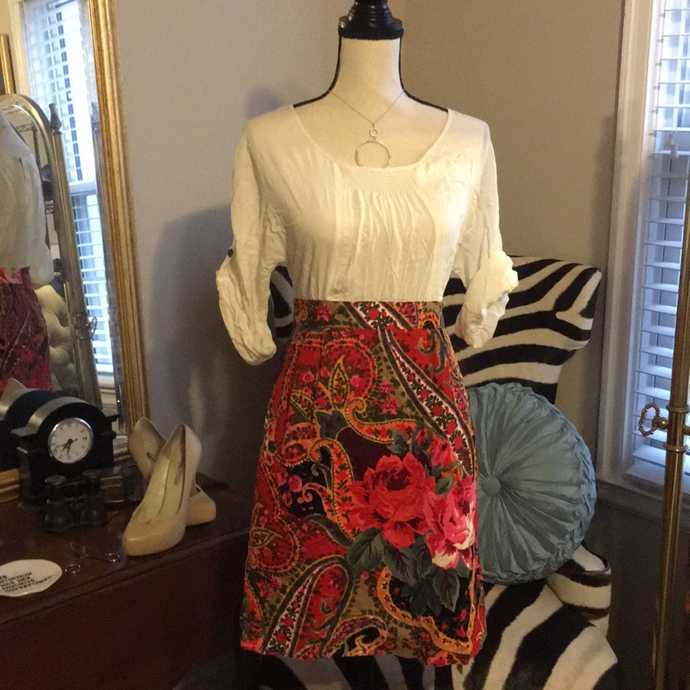 Edme’ & Esyllte from Anthropologie peasant dress